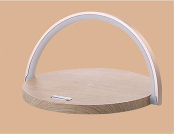 LED Nightstand Lamp with Wireless Charging Pad