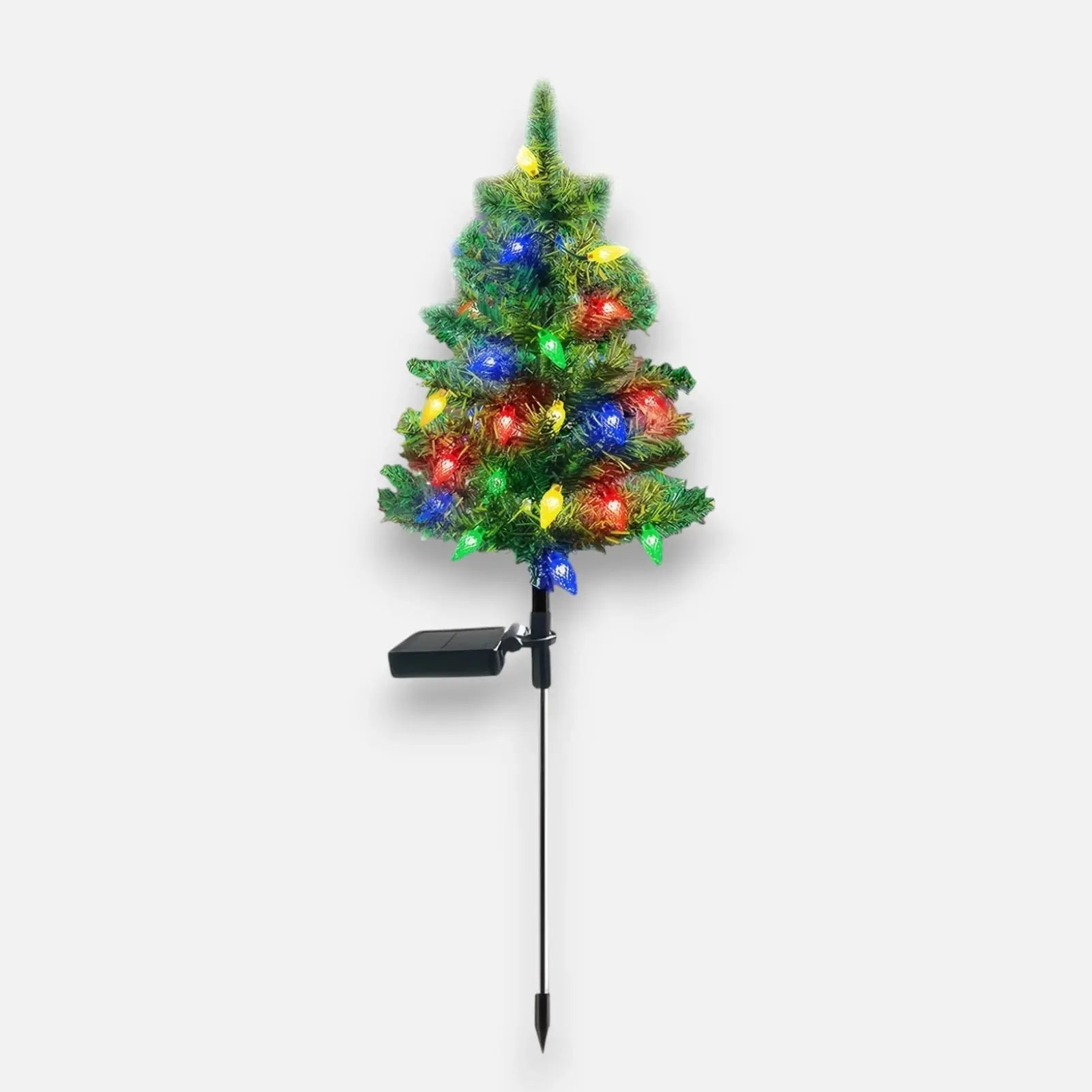 Weather-Resistant Solar Christmas Tree — Brilliantly Stunning for Snowy Winter Days