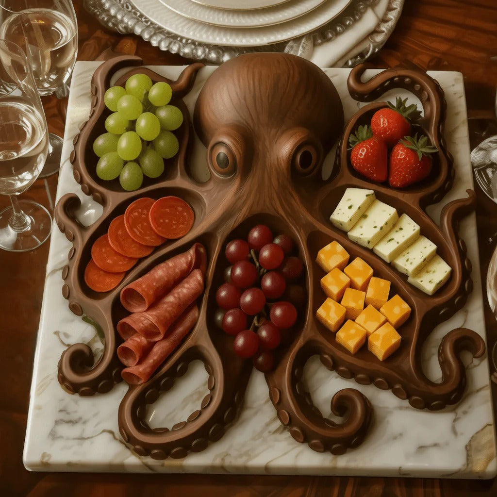 Snack Tray | Solid Wood Serving Board | Animal Design | NaturKueche