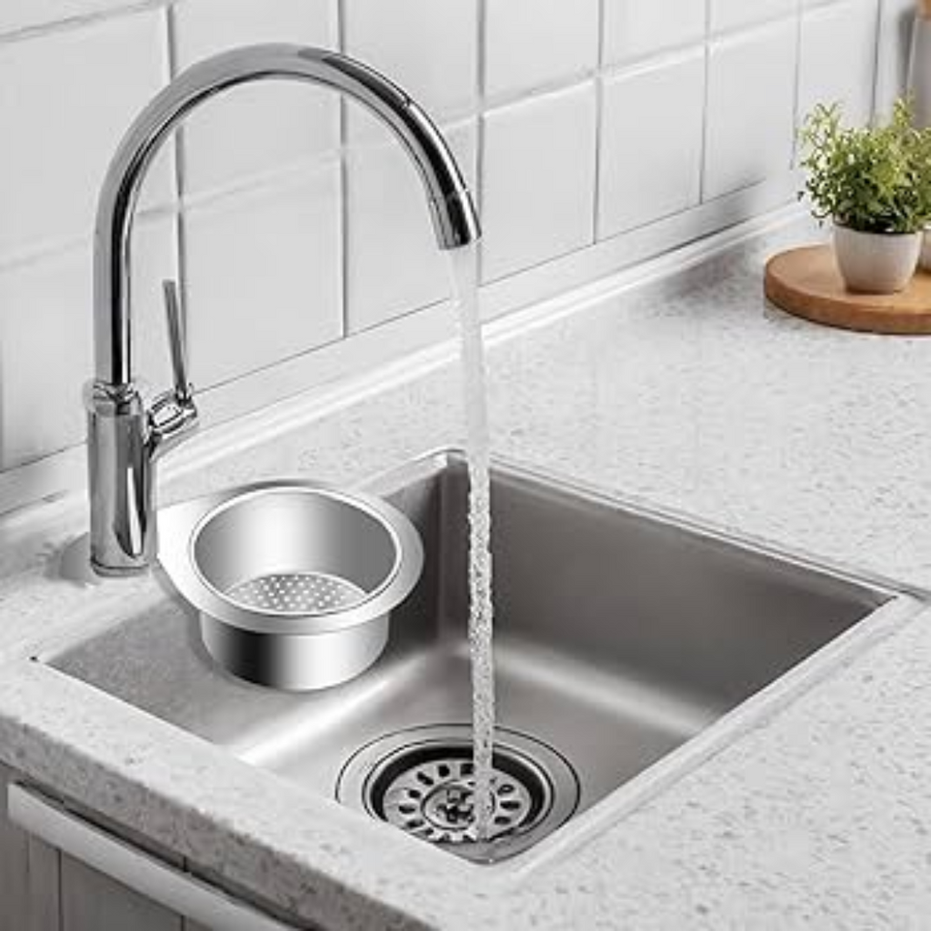 Stainless Steel Sink Basket Strainer | Swan-Shaped Drain Filter | SinkStrainer