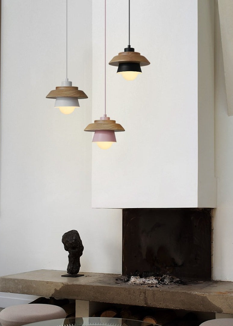 Scandinavian Wooden Hanging Lamp