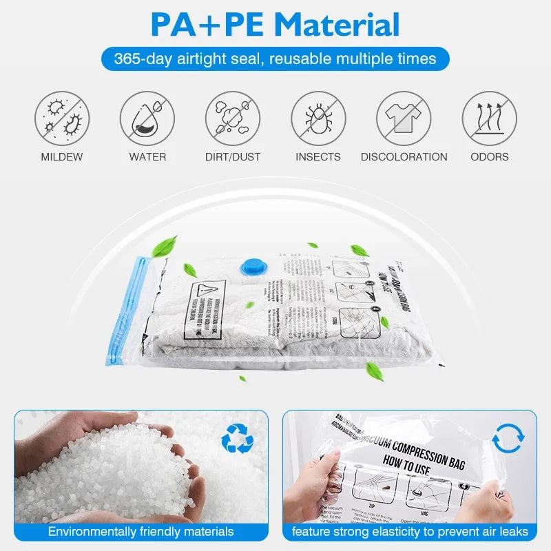 Calluve PacVac | Portable Travel Vacuum Bags