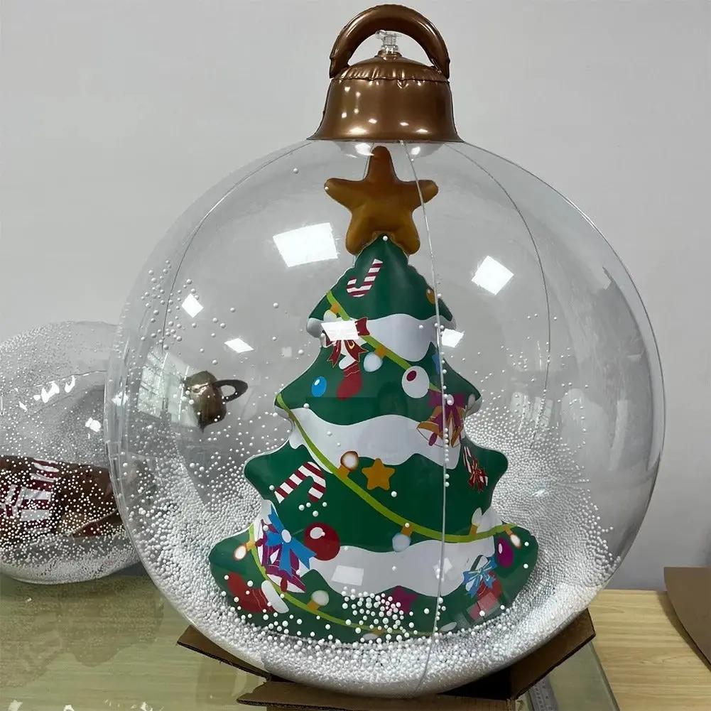 Inflatable Holiday Ball with Light — Operated via Remote Control