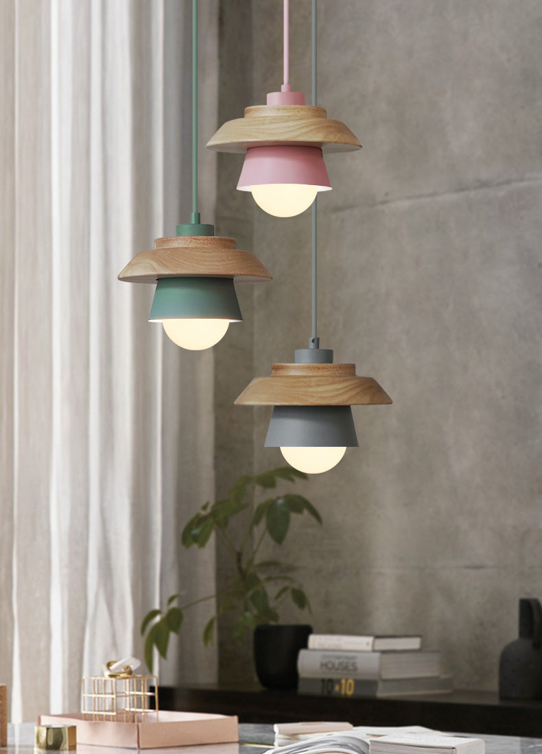 Scandinavian Wooden Hanging Lamp