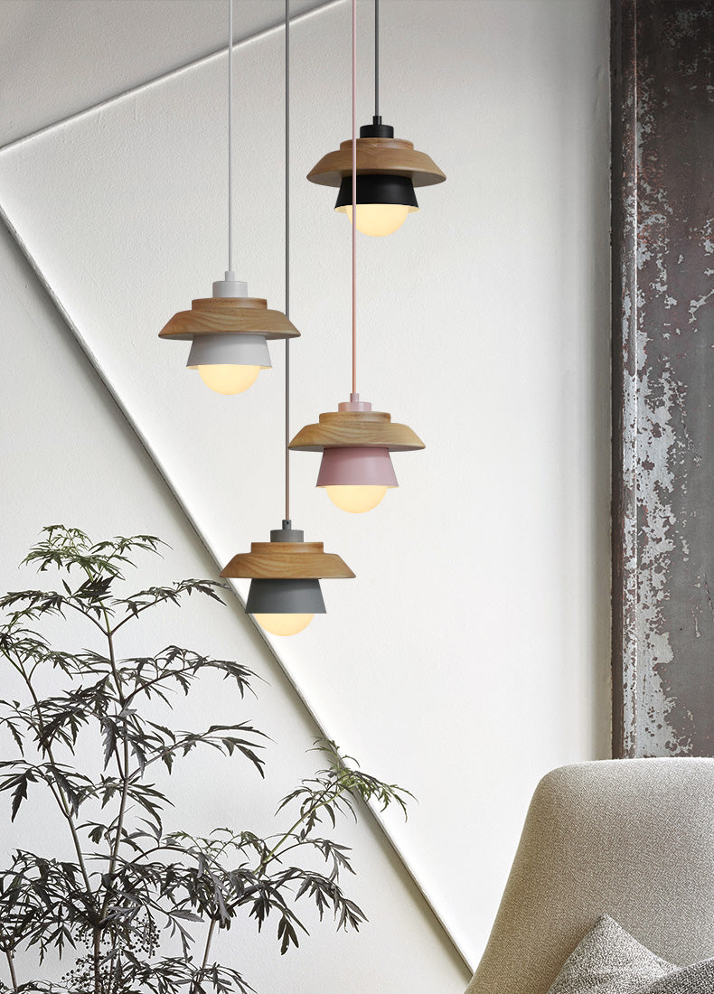 Scandinavian Wooden Hanging Lamp