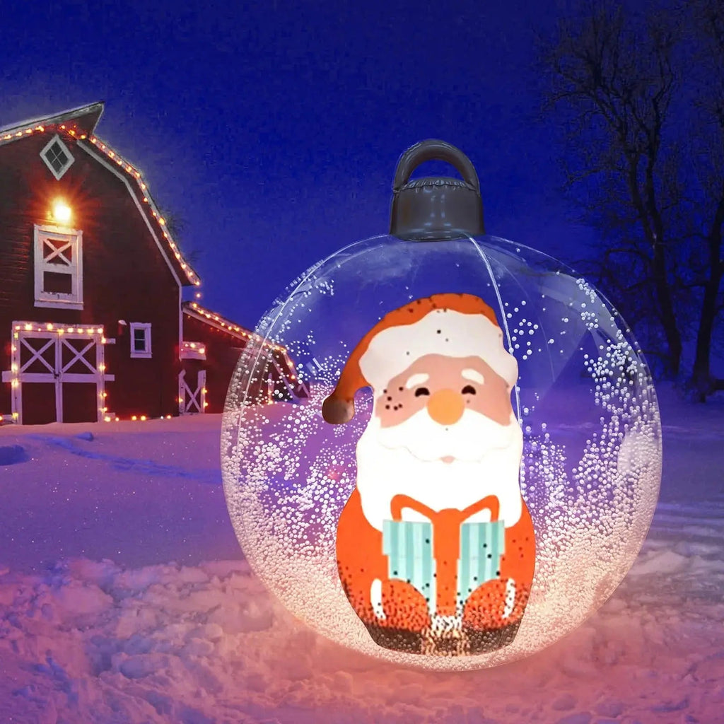 Inflatable Holiday Ball with Light — Operated via Remote Control