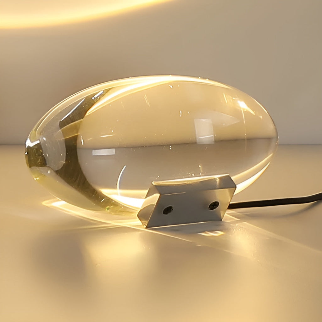 Oval Shaped Table Lamp with Cozy Ambient Lighting