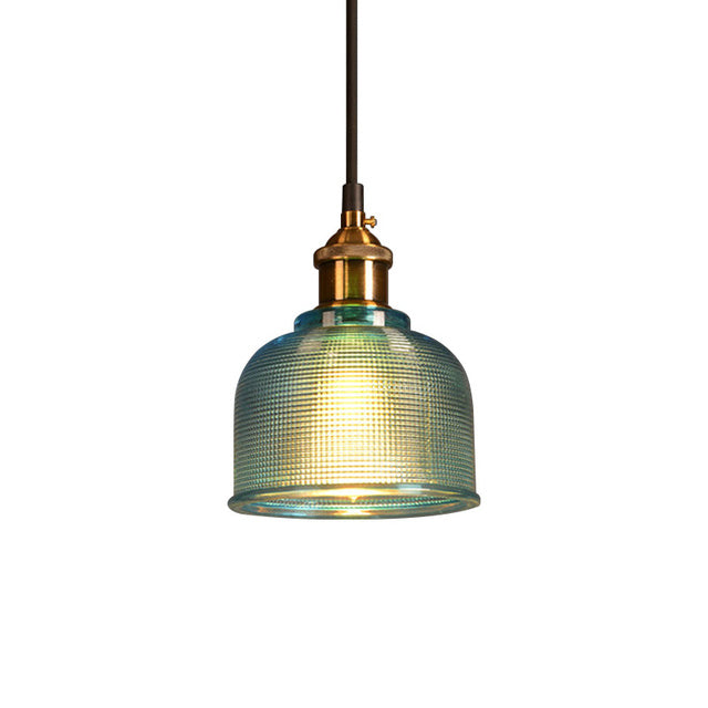 Vintage Glass Hanging Pendant Light