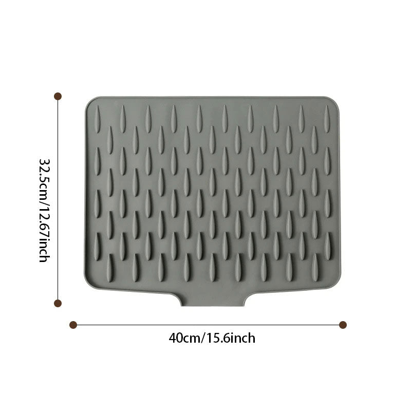 Drip Drying Mat | Dries Quicker Without Pools | Slanted, Heat Resistant | DrainMat