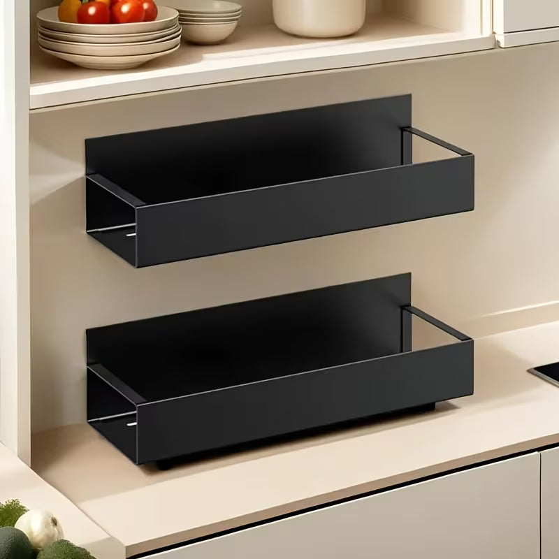 Magnetic Mount | Side Shelf No Drilling Needed | Compact Space Storage | MagniShelf