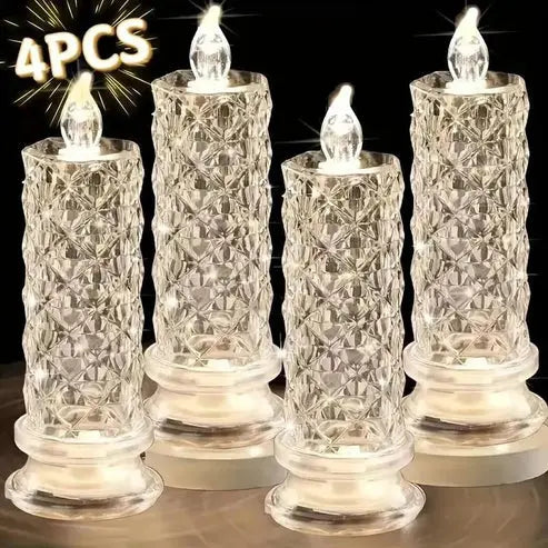 Crystal Glow LED Candles – Radiant Light Moments for the Holiday Season