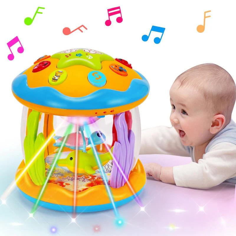 Spinning Infant Night Light Projector with Music
