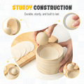 Dumpling Maker | Wooden Dough Stamp | Non-Stick Finish | DumpliForm