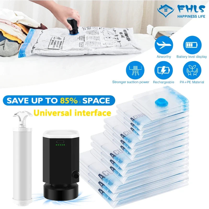 Calluve PacVac | Portable Travel Vacuum Bags