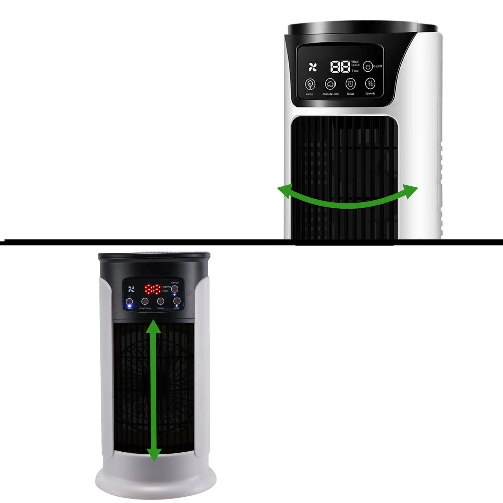 Portable Evaporative Air Cooler 6 Speed Humidifier 300ml Tank