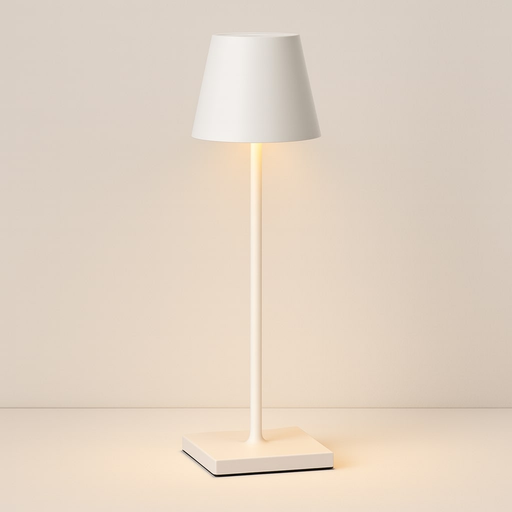 Wireless LED Desk Lamp with Touch Dimmer – Cordless, Pure Ambiance